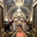 Beauty Gonzalez Instagram – Pink in the Pink City💜
Olivia absolutely loving our new digs in Jaipur.
The very opulent and chic @therajmahalpalace 
Sleeping at the same bed Queen Elizabeth 2 slept in in 1961 is kinda surreal and fun 😁