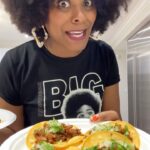 Tabitha Brown Instagram - Hide the veggies in Taco Tuesday🤫. Sshhhhh it’s our little secret ❤️. #tacotuesday #foodie #plantbased #vegan #tabithabrown