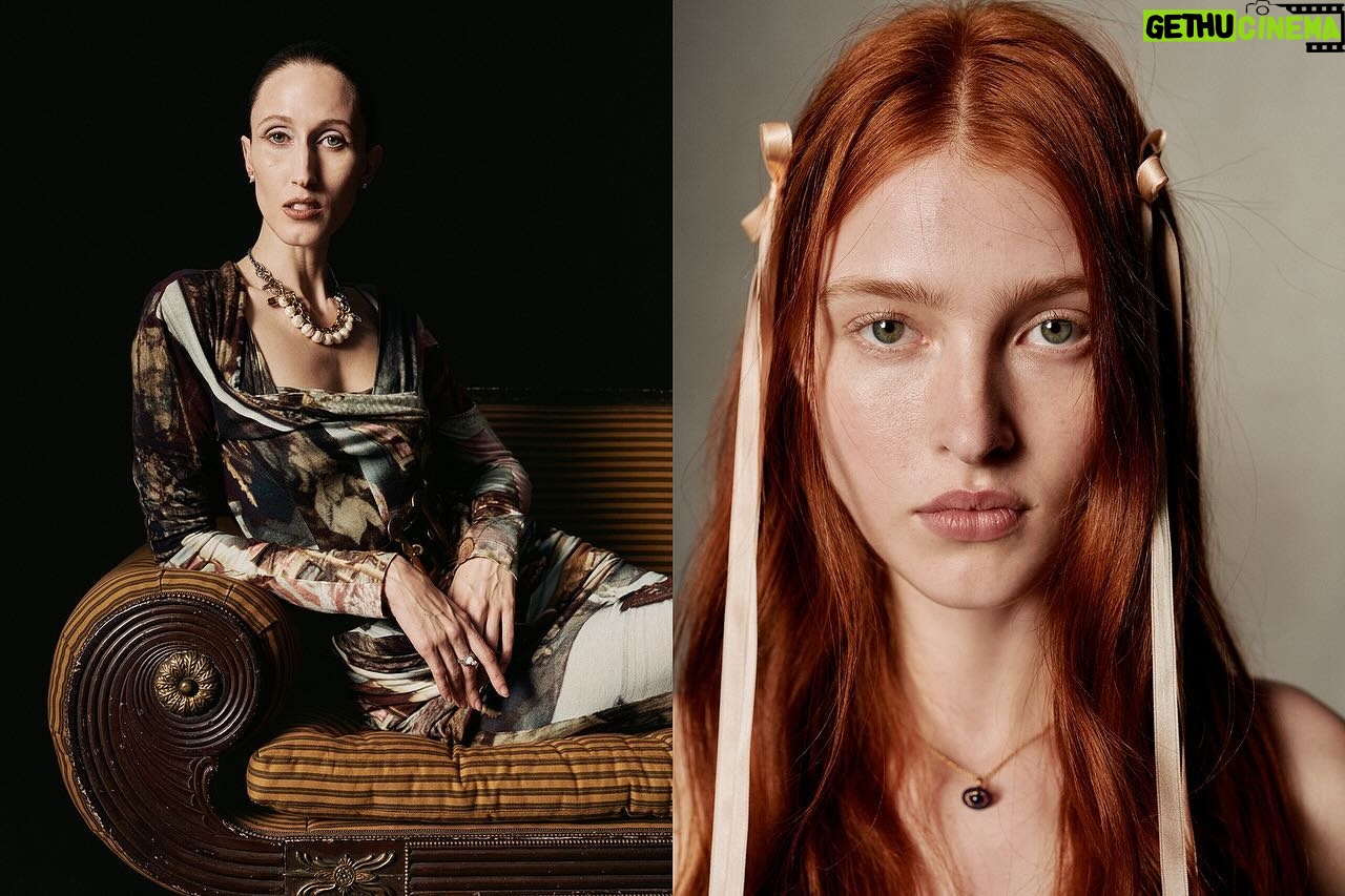 Vivienne Westwood Instagram - The Vivienne Westwood Autumn-Winter 2024/25 Collection.
“Andreas bought me Goethe’s ‘The Sorrows of Young Werther’ (Johan Wolfgang von Goethe, 1774). It was the first tragic novel, and it caused a sensation – and was one of the factors which led to the Romantic movement. Napoleon took ‘Werther’ on his Egyptian campaign in 1798 – and when he met Goethe in 1808, he told him that he had read the book seven times – he decorated him. It is still a model of literature in the education curriculum across Europe” — Vivienne Westwood.
Our collection began here — looking to the Napoleonic aesthetic, the extravagant opulence of Imperial Rome, with references to classical antiquity and military uniform: Full sleeves, high collars and drapery, gilt metal frames, equestrian polished leather accessories and dancing slippers. We shot on an English farm, capturing the bucolic, pastoral landscapes and still life — scenes of romanticism.
Photography by @willwaterworth artistryglobalagency
Styling by @kshitijkankaria @soakltd
Makeup Artist: @gracessinnott @future_rep
Hair Stylist: @blakejhenderson
Nail Artist: @nailsbynadiabx
Casting Director: @nachumshonn
Set Design: @daisyazis @themagnetagency
Talents:
@anna_vrc @thesquadmanagement
@lemaire.arnaud @newmadisonmodels
@jadiweg @vivamodel
@tass_sarr @premium_models
@saulsymon @premium_models
@axelgfr_ @successmodels
@emilylbbennett @selectmodellondon
Willa
Gwen
Frank
Albert
#VWAW2425 #VivienneWestwood