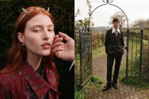 Vivienne Westwood Instagram - The Vivienne Westwood Autumn-Winter 2024/25 Collection.⁠
⁠
“Andreas bought me Goethe’s ‘The Sorrows of Young Werther’ (Johan Wolfgang von Goethe, 1774). It was the first tragic novel, and it caused a sensation – and was one of the factors which led to the Romantic movement. Napoleon took ‘Werther’ on his Egyptian campaign in 1798 – and when he met Goethe in 1808, he told him that he had read the book seven times – he decorated him. It is still a model of literature in the education curriculum across Europe” — Vivienne Westwood.⁠
⁠
Our collection began here — looking to the Napoleonic aesthetic, the extravagant opulence of Imperial Rome, with references to classical antiquity and military uniform: Full sleeves, high collars and drapery, gilt metal frames, equestrian polished leather accessories and dancing slippers. We shot on an English farm, capturing the bucolic, pastoral landscapes and still life — scenes of romanticism.⁠
⁠
Photography by @willwaterworth artistryglobalagency ⁠
Styling by @kshitijkankaria @soakltd⁠
⁠
Makeup Artist: @gracessinnott @future_rep⁠
Hair Stylist: @blakejhenderson ⁠
Nail Artist: @nailsbynadiabx⁠
⁠
Casting Director: @nachumshonn⁠
⁠
Set Design: @daisyazis @themagnetagency⁠
⁠
Talents:⁠
@anna_vrc @thesquadmanagement⁠
@lemaire.arnaud @newmadisonmodels⁠
@jadiweg @vivamodel⁠
@tass_sarr @premium_models⁠
@saulsymon @premium_models⁠
@axelgfr_ @successmodels⁠
@emilylbbennett @selectmodellondon⁠
Willa⁠
Gwen⁠
Frank⁠
Albert

#VWAW2425 #VivienneWestwood