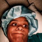 Tabitha Brown Instagram - Me earlier today after church:  Ooohhh yes I’ll have a glass of sweet tea please….

Me right now :  Girl you got too excited being back home and now look at you wide awake😩 

Peri:  Hey girl, I’m glad you up because i was just thinking about you….want me to turn the ac up a little bit because caffeine be making me hot at night….

😏
#tabithabrown #perimenopause #caffeine