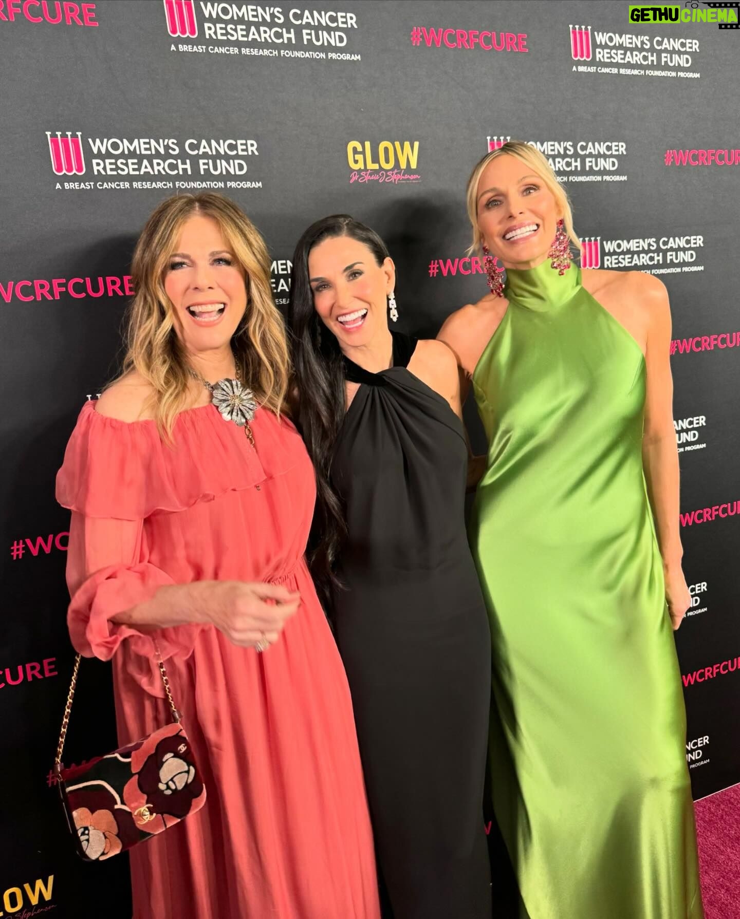 Demi Moore Instagram - A powerful night recognizing and celebrating the incredible work of the Women’s Cancer Research Fund ♥️ @wcrfcure