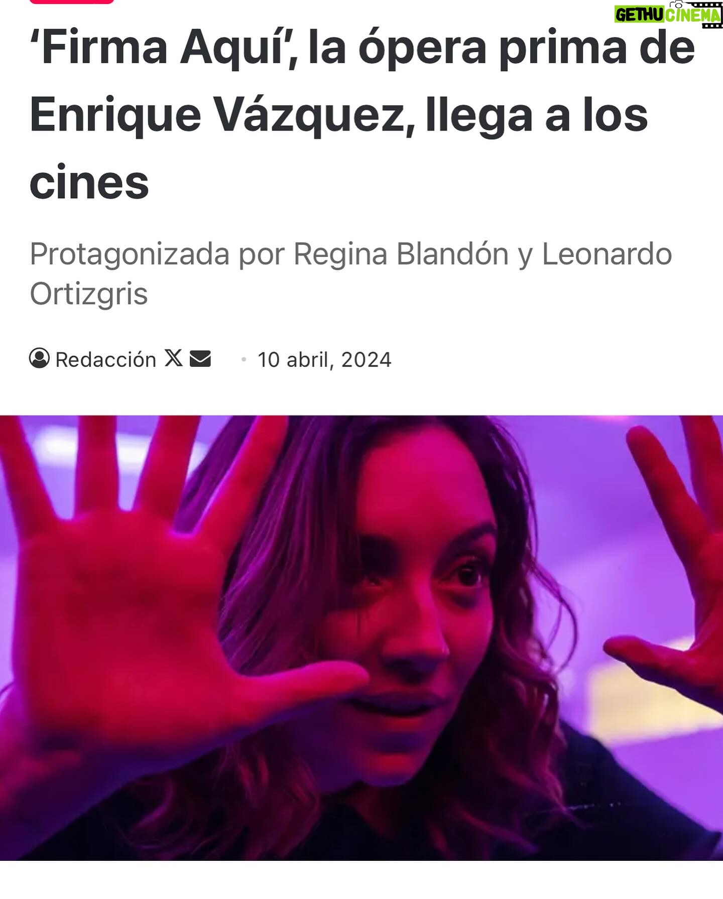 Regina Blandón Instagram - El 9 de mayo se estrena en cines #FirmaAquí😍. Ópera Prima de @enriquevslafotoantigua 🙌🏼. Estamos muy felices. No saben qué chingón rodaje y crew. ¡Emociona mucho que por fin estrenamos en cines! Les quiero tanto @ortizgris @mtc_mtc @marcelaguirado @tamaravallarta @camacho.cv @julio_dp @nilkiwei @reginus @bryandalpozzo @aldoescalantealdo @mariane.cartas @monicalozano @eamonofarrill @adelleachar @vicoescorcia @rhyscpc