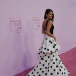 Nikki Reed Instagram – A beautiful evening celebrating talent and innovation for #FTUS2024 . Thank you @fashiontrustus for asking me to present the sustainability award at Tuesday evening’s ceremony. What an honor to share the stage with such gifted designers in this dreamy polka dot cloud by my dearest @moniquelhuillier ☁️🌿🤍