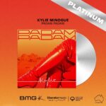 Kylie Minogue Instagram – High five for us!! Padam went PLATINUM in Oz. 🫠💓