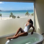 Aleida Núñez Instagram – Hermoso La Paz,BCS 🌴🌊 hermoso lugar @hotelindigolapaz  tina @tecnospa.mx las mejores 🛁 bañera minimalista regia