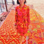 Beauty Gonzalez Instagram - Feeling a bit like my other newly found style icon here.
George Harrison  of the Beatles during the 70’s.🍄
His psychedelics fueled fashion sense definitely influenced by their stint in India in the 60’s 
feels totally fresh and uber cool today. 
Groovy ✌🏻