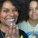 Tabitha Brown Instagram - Y’all look at my nails!!! My lil cousin @_evelynmichelle_ just blessed me!!! She does nails in Reidsville and Greensboro but she also travels!! Please support her and book her ❤️. Thank you Chelle, I love them and I am so proud of you!! 
@shespolished thank you for sharing your 💅gift with the world, you are such an inspiration ❤️ #tabithabrown #nails #art #northcarolina