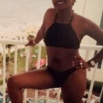 Tabitha Brown Instagram - This the 19 Tab that @teamchancebrown is talking bout in my last video😂😂😂😂😂😂😂😂😂. Told yall I use to rock timbs with my bikini 😂😂😂😂. I’m wearing this again when I turn 79!!!! Watch me!!! 😂😂😂
