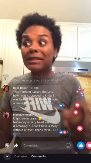 Tabitha Brown Instagram - Thank yall for showing up for me🥹🥹. Thank yall for showing up to Target and showing out!!! Yall this ain’t just my story, we did this together!!! ❤️😭🙌🏾. 

Yesterday I walked in @target and got so emotional!!! I have my own food, my own books, my own hair care line @donnasrecipe on Target shelves!! And I still got more to come!!!! Listen only God, obedience, y’all’s continued support and hard work can take me from that kitchen in 2018🙌🏾🙌🏾🙌🏾. I don’t know who needs this reminder, but baby your right now is a temporary situation!!! Keep going!!! Keep believing!! Keep working!!! Keep trusting!!! God can do it!!!! 🙌🏾OOHHH GOD I THANK YOU🙌🏾 #tabithabrown #targertabcollab #donnasrecipe #cookingfromthespirit #ididanewthing #blessed #favor 

Wife tshirt @brandaveclothing