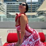 Lamitta Frangieh Instagram - Une Cerise 🍒 outfit @vioye_us 
.
.
#red #redswumsuit #spring #swimwearfashion #dubai #lamittafrangieh #mom#model #lifestyle