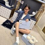 Hyomin Instagram - 지미추와 말본의 센세이션한 만남 @jimmychoo @malbongolf #JIMMYCHOO X #MALBONGOLF