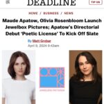 Maude Apatow Instagram - Launching Jewelbox and being able to collaborate with such incredible and inspiring people is a dream come true. We can’t wait to share what we’ve been working on with you 🩵