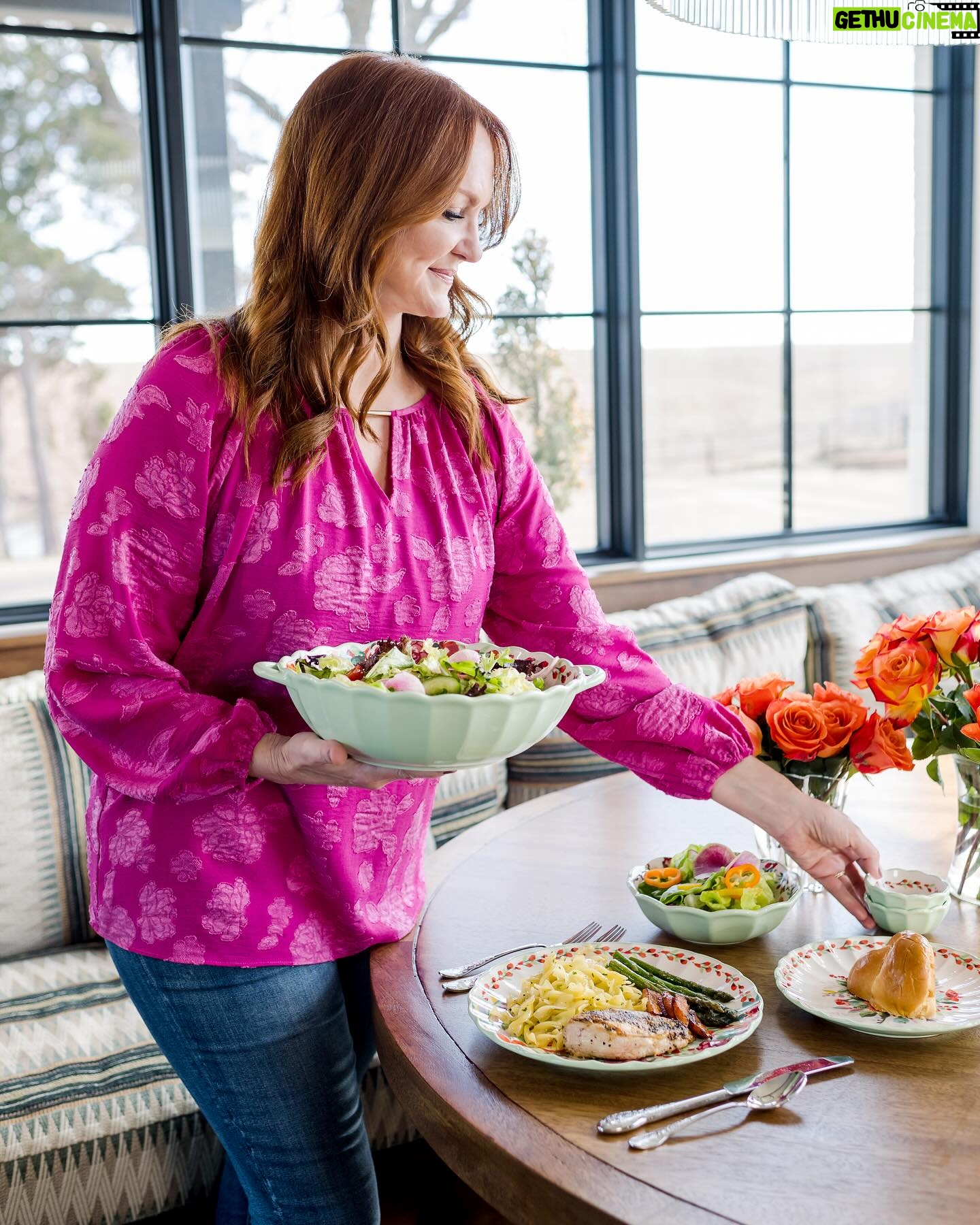 Ree Drummond Instagram - Officially introducing at long last…Painted Meadow! 🌺 The new dinnerware pattern of my dreams. It’s been in the works for over a year and I’m so very happy it’s here. Regarding the song…it’s the dinnerware that’s sexy, not me! 😂 The link to the gorgeousness is in my bio.