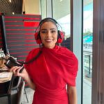 Olivia Culpo Instagram - Miami race day w my @peroniusa Nastro Azzurro 0.0% family partner of @scuderiaferrari ❤️‍🔥🏁 #ad #21
