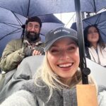 Lena Gercke Instagram – Had the best time today with my @bmw Family at the @bmw_open 🤍🙏🏻💪🏼 congrats to @jl_struff for playing his best game although it was pouring rain 💪🏼🎾