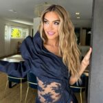 Chrishell Stause Instagram - Come for the @halilulgu hand made dress🔥, stay to the end for the @emmawillishmu ✨eyeliner 😍 
Happy Hump Day everyone! Please celebrate accordingly 😉

#Styletrends #beautyreport #SellingSunset #fashion #fashionstyle