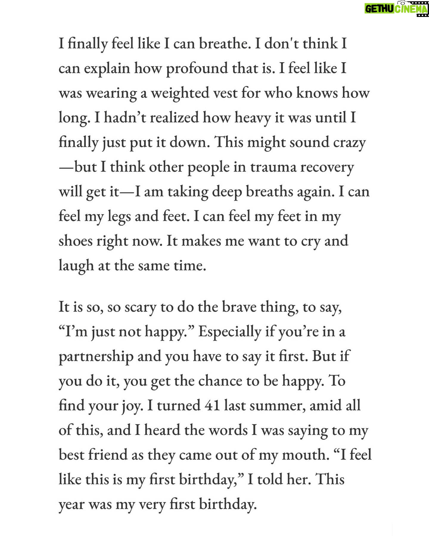 Sophia Bush Instagram - I feel like last summer I had my very first birthday. My own. And last summer Maggie Smith’s words helped me begin to understand why. From afar, she helped me put myself back together.
She said: “How I picture it: We are all nesting dolls, carrying the earlier iterations of ourselves inside. We carry the past inside us. We take ourselves— all of our selves —wherever we go.
Inside forty-something me is the woman I was in my thirties, the woman I was in my twenties, the teenager I was, the child I was…
I still carry these versions of myself. It’s a kind of reincarnation without death: all these different lives we get to live in this one body, as ourselves.” — @maggiesmithpoet
This week I got to share my own words, that I wrote down from the bottom of my ever-evolving heart. When I uttered “I really love who I am, at this age, and in this moment” I sort of couldn’t believe it. It just fell out of me. Simple. But profound. I’ve always wanted to feel that in my bones. Suddenly I do. It took a long time and a lot of work to get here.
To any of who on your own journey, and to the countless number of you who’ve shared your hearts, kindness, hidden truths, and stunning responses to my essay … I see you. I do. We are all in this together. Walking each other home. Here is to the becoming ✨