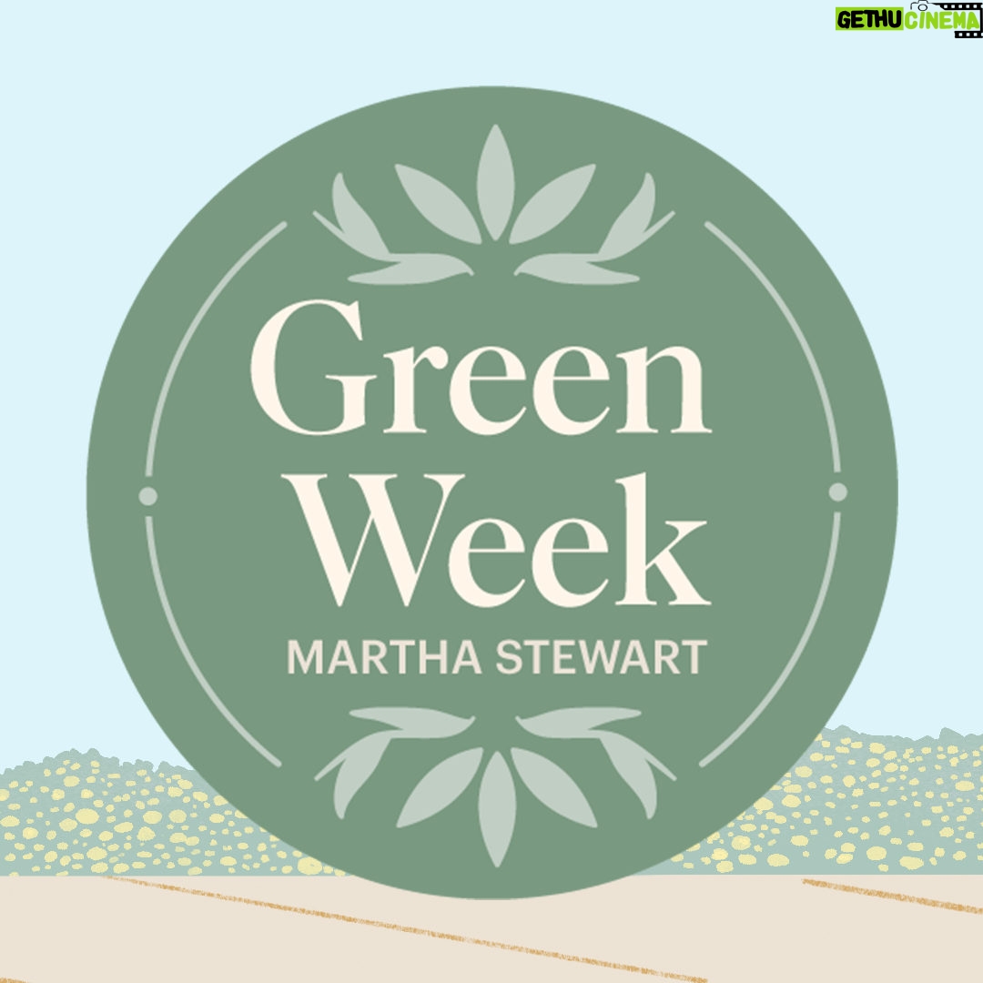 Martha Stewart Instagram - If you love the taste of tomatoes fresh from your backyard, the feel of soft linen napkins at the dinner table, or the joy of creating a home-cooked meal, then we have plenty of Good Things in store for you. This year, we are honoring Earth Month with our very own #GreenWeek. Starting tomorrow, we'll be sharing seven days of tips to inspire you to live a little more sustainably. Follow along—and don’t be surprised if you find that living green really does equate to living better.