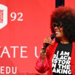 Tabitha Brown Instagram - @iamtabithabrown has made it to Winston-Salem and we are enjoying her here at the #WSSU Slater Speakers Series! #RamsTakeCharge