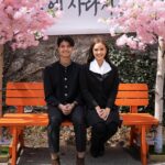 Meganne Young Instagram – Found ourselves living our koreanovela dreams while cherry blossoms were in full bloom in Ulsan City. There’s a tourist spot where you can visit a recreated Korean village from decades past. Plus we also got to wear the OG school uniforms 🫶😝