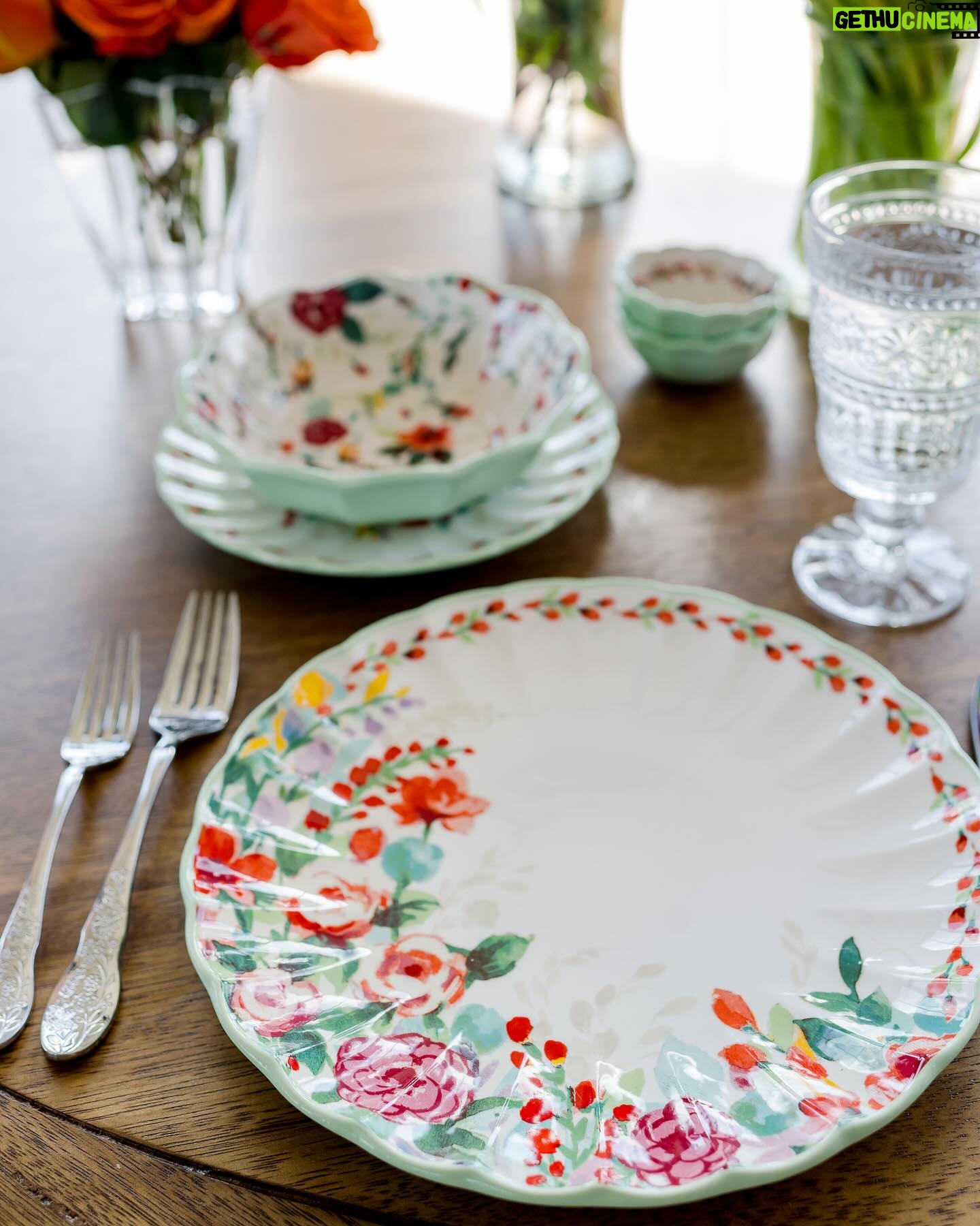 Ree Drummond Instagram - Officially introducing at long last…Painted Meadow! 🌺 The new dinnerware pattern of my dreams. It’s been in the works for over a year and I’m so very happy it’s here. Regarding the song…it’s the dinnerware that’s sexy, not me! 😂 The link to the gorgeousness is in my bio.