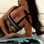 Lamitta Frangieh Instagram - Phenomenal by @vioye_us 🖤
📸 @hossamelhalwagy_photography 
.
.
.
#swimwear #swimsuitseason #yaghtinglife #summervibes #luxurylifestyle #lamittafrangieh #swimwearfashion #yaghtclub #dubai #brunette