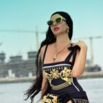Lamitta Frangieh Instagram - Phenomenal by @vioye_us 🖤
📸 @hossamelhalwagy_photography 
.
.
.
#swimwear #swimsuitseason #yaghtinglife #summervibes #luxurylifestyle #lamittafrangieh #swimwearfashion #yaghtclub #dubai #brunette