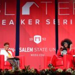 Tabitha Brown Instagram – @iamtabithabrown has made it to Winston-Salem and we are enjoying her here at the #WSSU Slater Speakers Series! #RamsTakeCharge
