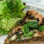 Martha Stewart Instagram - Martha’s mushroom-Gruyère tart makes a wonderful brunch entrée or vegetarian dinner. The savory dish has a crisp, cracker-like whole-wheat and olive oil crust that includes tahini, giving the tart a complex flavor. The filling is a mix of mushrooms sautéed with shallots and garlic, then mixed with Gruyère and eggs, and baked. Get the recipe at the link in our bio.