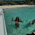 Tabitha Brown Instagram – Family I made it to see the swimming pigs!!!!!!! @teamchancebrown was like naawww i ain’t getting off the boat but you go head 😂😂😂. #ididanewthing #tabithabrown