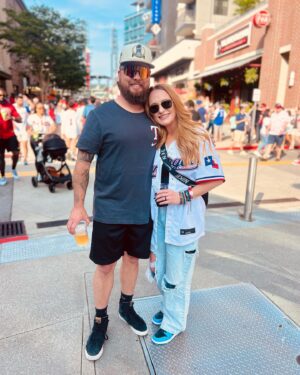 Maci Bookout Instagram - The Rangers may have lost, but I still won babyy 💯 #tmoney #rangersnation ⚾️