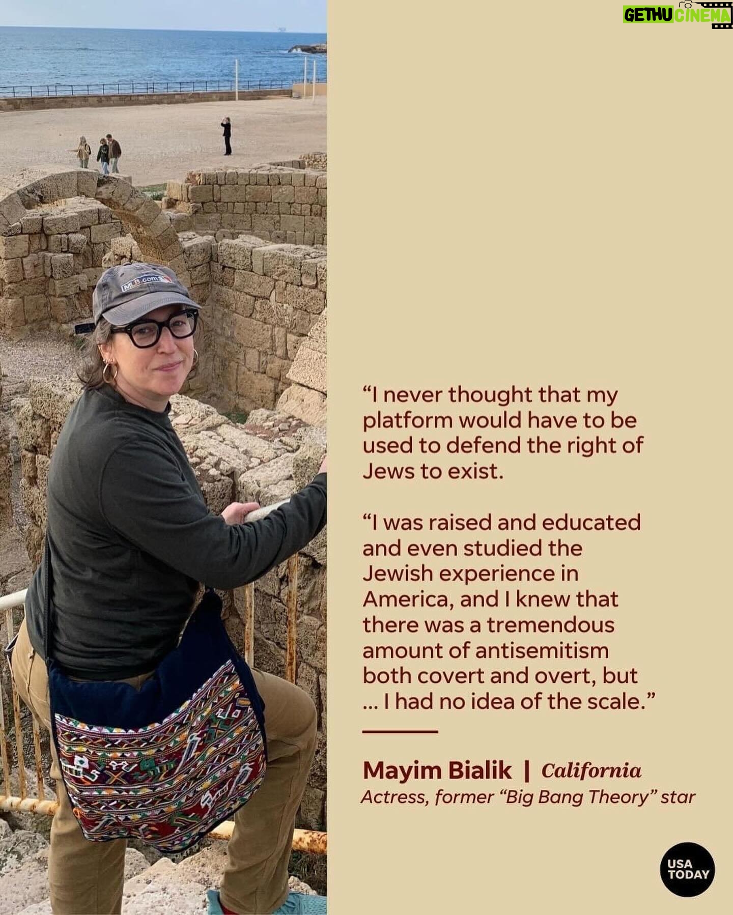 Mayim Bialik Instagram - USA Today posted an article about antisemitism in America and they interviewed people in all 50 states to find out how their lives have changed since October 7. I was very honored to be interviewed about how my life has changed as a public person in light of the rise in antisemitism in America. Check it out at the link below or in my bio. @usatoday
https://www.usatoday.com/story/news/nation/2024/04/18/antisemitism-america-rising-passover-jews-speak-out/73165421007/