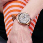 Vivienne Westwood Instagram - Traditional luxury inspires our Cavendish watch, featuring a tanned brown leather strap, polished gold case and gold mirror-dial, printed with the ‘Logomania' monogram.⁠
⁠
Photography by @emily.lipson⁠
⁠
#VWSS24 #VivienneWestwoodWatches #TimeMachine