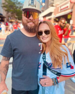 Maci Bookout Instagram - The Rangers may have lost, but I still won babyy 💯 #tmoney #rangersnation ⚾️