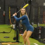 Kinsey Wolanski Instagram - A day training as a Dodger, would I make the team 😂⚾️ @dodgers @miggyslocker @nordictrack 

#dodgers #baseball #sports