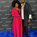 Tabitha Brown Instagram – Honored to have received the @mercyforanimals Love and Light award ❤️. Thankful to have my family and friends by my side tonight❤️. Here’s to spreading LOVE and LIGHT ❤️🙏🏾 #thankful #tabithabrown #vegans #plantbased 
Thank you @themichelelopez for my beautiful suit❤️ the pink was a hit!!