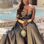 Cynthia Bailey Instagram - “sipping tea 4 a cause”.👑

@angelsforhumanityorg 

#teaforacause 

dress: @jovanifashions