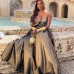 Cynthia Bailey Instagram - “sipping tea 4 a cause”.👑

@angelsforhumanityorg 

#teaforacause 

dress: @jovanifashions