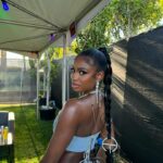 Coco Jones Instagram – In the desert looking like dessert 🦋

Shoutout my Capricorn sista @reneerapp for having me at Coachella😭
