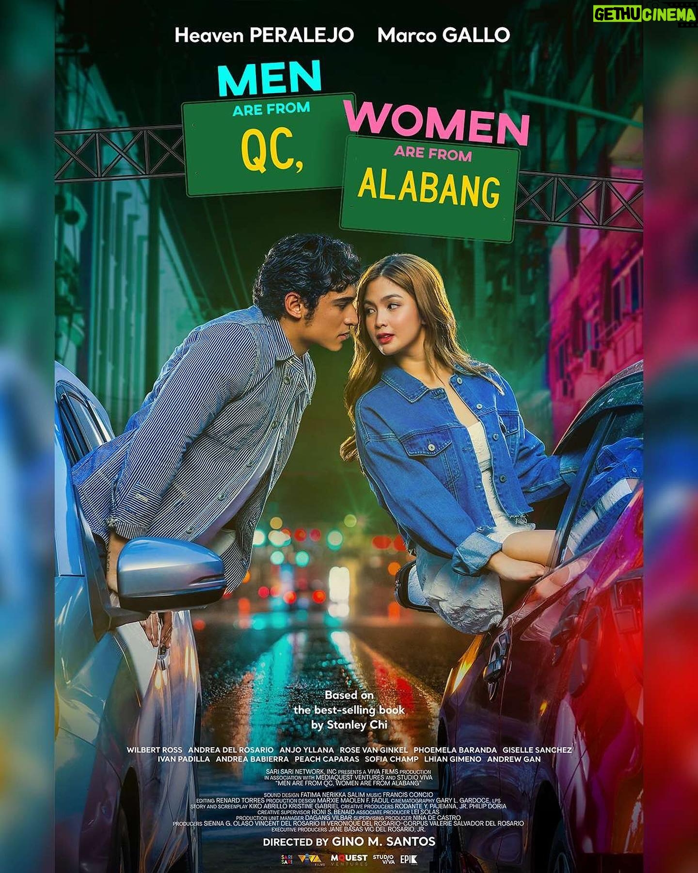 Heaven Peralejo Instagram - ITO ANG DROP-OFF NA TALAGANG MAHUHULOG KA SA KILIG!
#QCAlabangPoster2 is finally here! Starring Heaven Peralejo and Marco Gallo. Based on the best-selling book by Stanley Chi, ‘MEN ARE FROM QC, WOMEN ARE FROM ALABANG’. From the director of the hit University Series, #SafeSkiesArcher, Gino M. Santos.
Sakay na sa biyaheng pag-ibig this MAY 1 Only In Cinemas!
#QCAlabang #MarVen #HeavenPeralejo #MarcoGallo