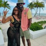 Tabitha Brown Instagram – Happy ❤️. Still celebrating 26 years together and 21 years of marriage ❤️ #tabandchance 
Bathing suit @versace 
Coverup @target