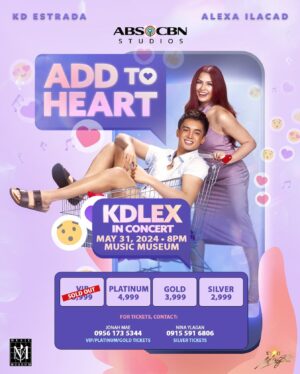 Alexa Ilacad Instagram - VIP TICKETS ARE ALREADY SOLD OUT IN JUST 15 MINUTES!! 🤯😱 Ang bilis niyo mag add to heart, sweethearts! 💖 But Platinum, Gold, & silver tickets are still available 🤗

We’re excited to see you this May 31, 2024, 8PM at the Music Museum!

For tickets, contact:

JONAH MAE
09561735344
VIP/PLATINUM TICKETS/GOLD

NINA YLGAN
09155916806
SILVER TICKETS

Visit Star Magic social media accounts for updates!

#KDLexAddToHeart #KDLEX #KDEstrada #AlexaIlacad