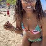 Tabitha Brown Instagram – Celebrating our Anniversary in the Bahamas and did some new things today!!!! We went to an iguana 🦎 island and fed them grapes!!! I even got @teamchancebrown to do it 😂. #tabithabrown #ididanewthing #iguanaisland #bahamas #chancebrown
P.S.  Abitha and Gunitha is out here!!!