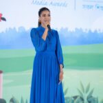 Bidya Sinha Saha Mim Instagram - Meena Media Award organised by Unicef.💙 
 📸- @syedshahewar.hussain.7 

#unicef #ambassador #bidyasinhamim