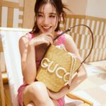 Pattranite Limpatiyakorn Instagram – That summer feeling🌺🥥 #GucciLido