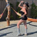 Chanel West Coast Instagram - Day 2 @stagecoach ✌🏼🖤🤠 Fave 1-3??#ootd #cowgirl #wildwestcoast