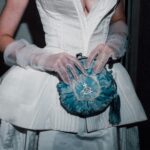 Vivienne Westwood Instagram – @juliafox wears a corseted bridal gown from the Andreas Kronthaler for Vivienne Westwood Spring-Summer 2024 collection, styled with our Rosie Circle Frame Crossbody bag – at the afterparty of the Andreas Kronthaler for Vivienne Westwood Autumn-Winter 2024/25 show.⁠
⁠
Photography by @sophographylondon