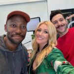 Katherine McNamara Instagram - Long time friends, long time listener, first time podcast guest @thelamorningafter! @lamorne, you’re the greatest! Thanks so much for having me! I had such a blast with you and @kyleshevrin! Link in stories to see us chat superpowers, Broadway, Harry Potter, aliens, and more! 🩵🎙️👽