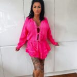 Katie Price Instagram – This colour wow 😍 looking forward to the warm weather this week. My outfit from @jyyldn 💕💕 
ad